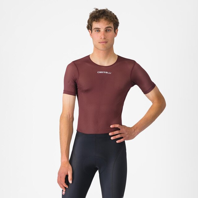 Castelli Pro Mesh 2.0 SS Undertrøye Deep Bordeaux, Str. L 