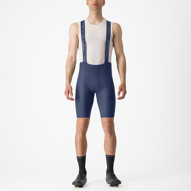 Castelli Espresso Bib Shorts Belgian Blue, Str. S 