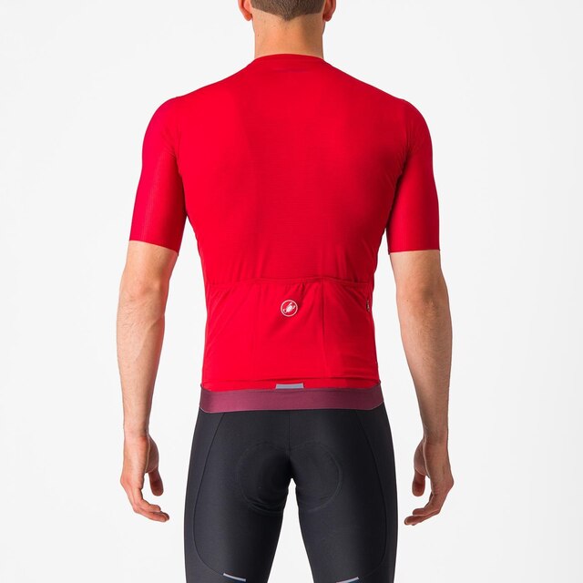 Castelli Espresso Kort Sykkeltrøye Rich Red, Str. L 