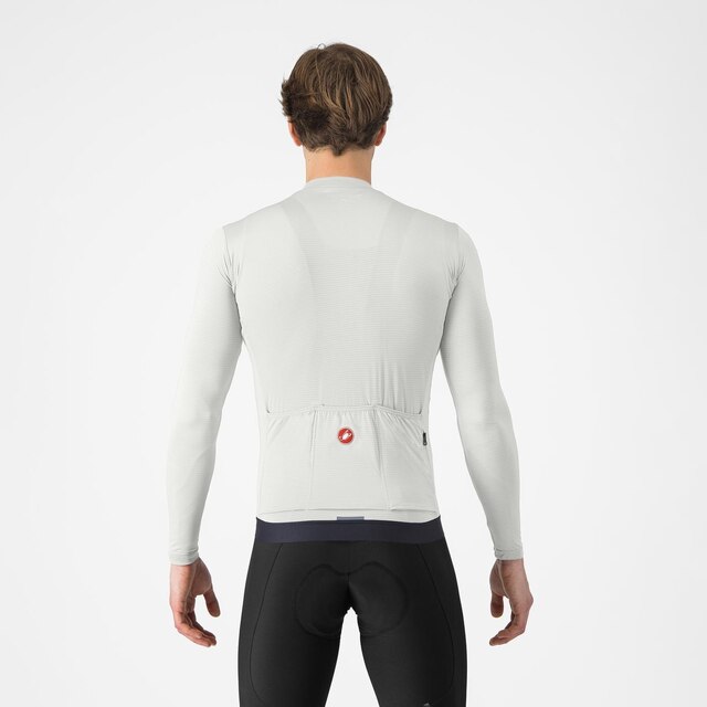 Castelli Espresso Lang Sykkeltrøye Ivory/Drak Gray, Str. L 