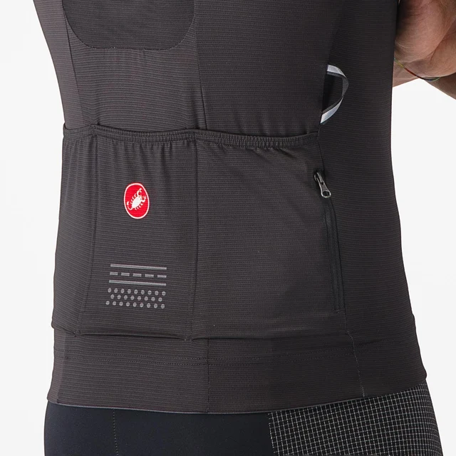 Castelli Unlimited Pro Sykkeltrøye Light Black, Str. XL 