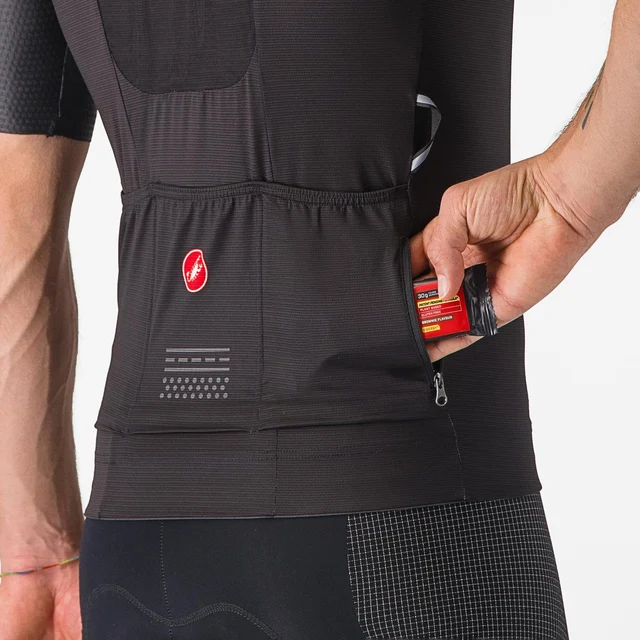Castelli Unlimited Pro Sykkeltrøye Light Black, Str. XL 
