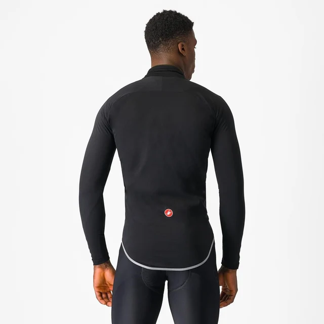 Castelli Ultra Rain Cape Regnjakke Black/Silver reflex, Str. XXL 