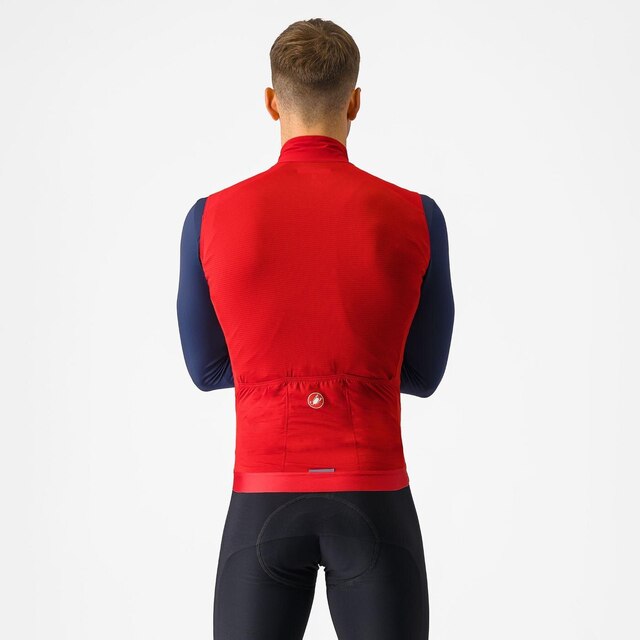 Castelli Espresso Vest Rich Red, Str. S 