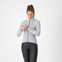 Castelli Squall Shell Dame Sykkeljakke Silver Gray/Black, Str. S