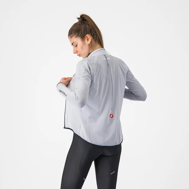 Castelli Squall Shell Dame Sykkeljakke Silver Gray/Black, Str. S 