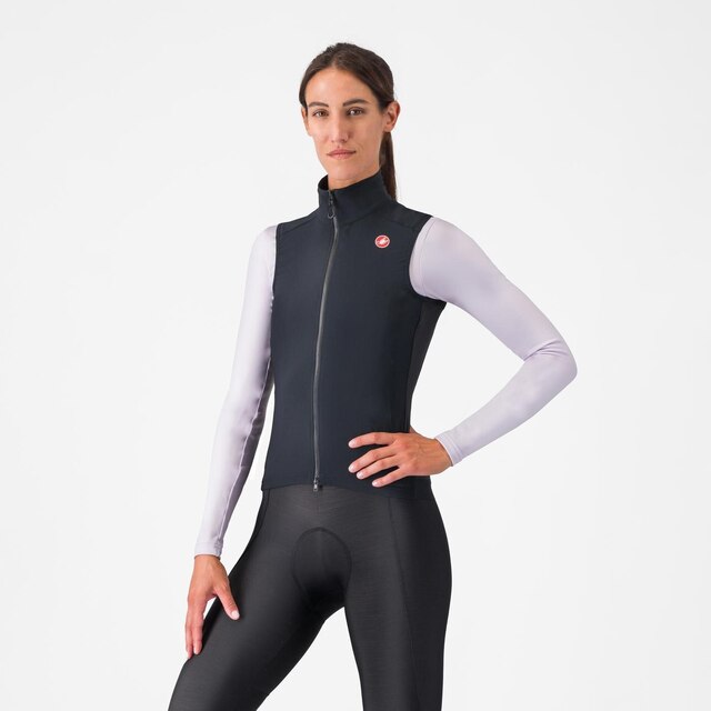 Castelli Espresso Dame Vest Light Black, Str. M 