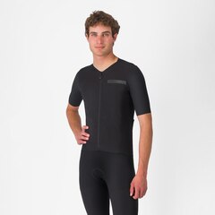 Castelli Premio Evo Kort Sykkeltrøye Light Black/Black, Str. S