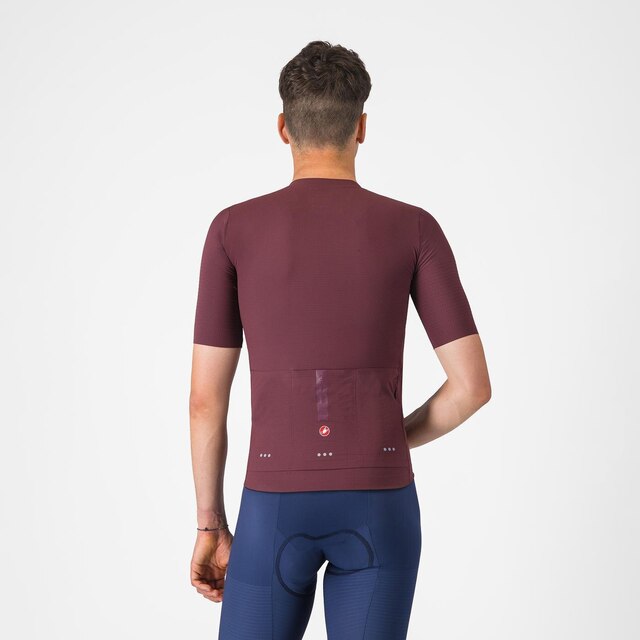 Castelli Premio Evo Kort Cykeltröja Deep Bordeaux, Str. 3XL 