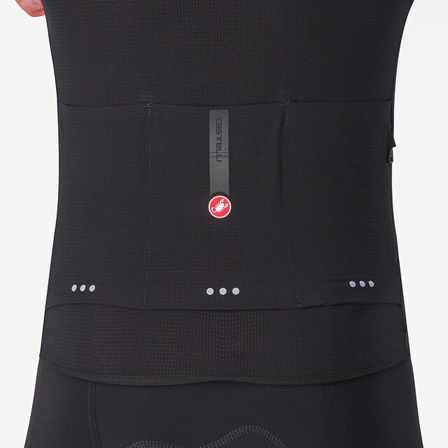 Castelli Premio Evo Kort Sykkeltrøye Light Black/Black, Str. S 