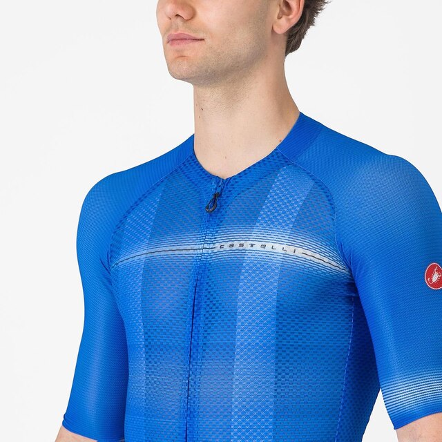 Castelli Climber's A/C Kort Sykkeltrøye Azzurro Italia, Str. L 