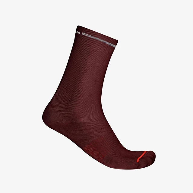 Castelli Premio Evo 18 Sokker Deep Bordeaux, Str. L/XL 