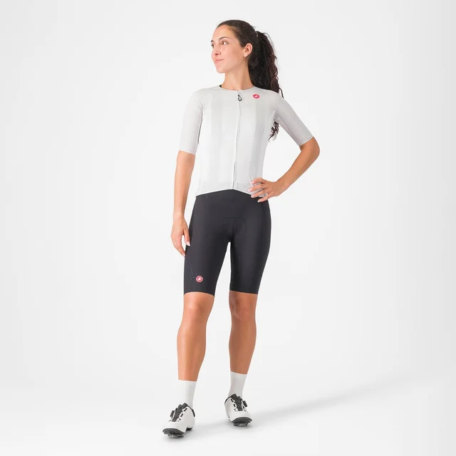 Castelli Aero PRO 8S Kort W Sykkeltrøye Silver Gray, Str. M 