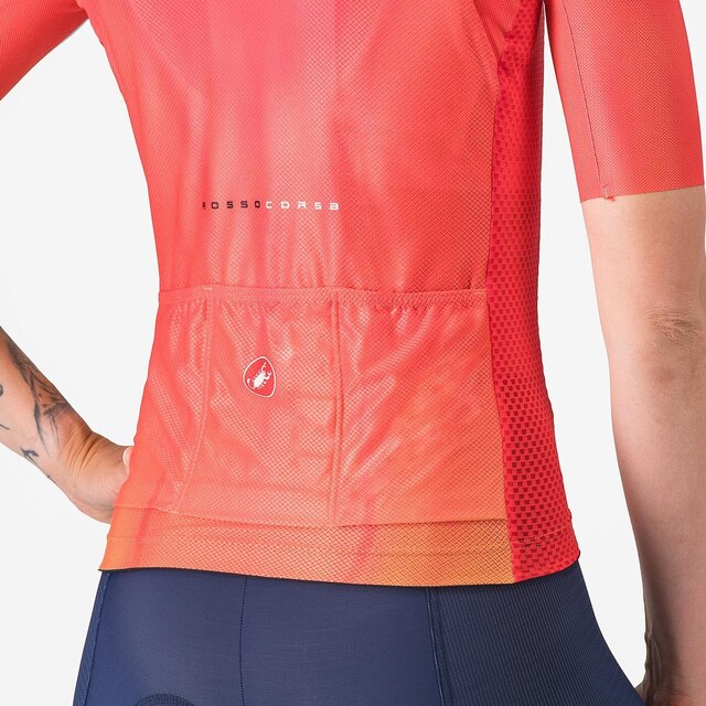 Castelli Climber's A/C Dame Sykkeltrøye Hibiscus, Str. XS 