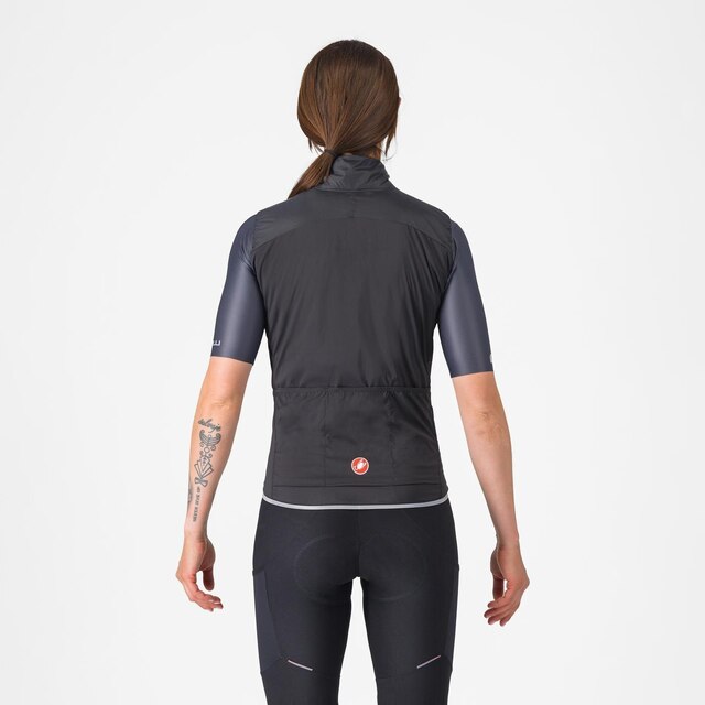 Castelli Fly Direct Dame Väst Black, Str. S 