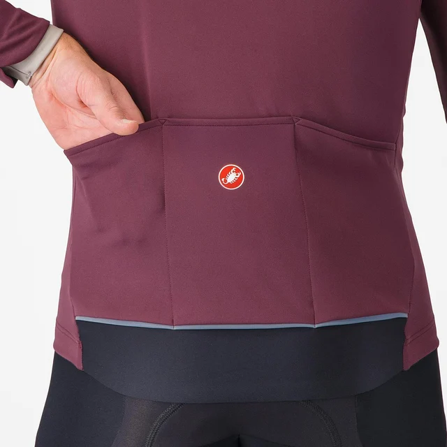 Castelli Alpha 150 Cykeljacka Deep Bordeaux, Str. 3XL 