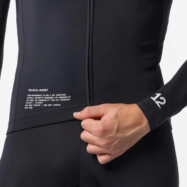 Castelli DO.DI.CI. Sykkeljakke Light Black, Str. XXL 