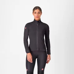 Castelli Alpha 150 Dam Cykeljacka Light Black/Black, Str. XL