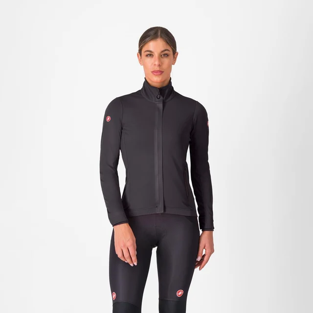Castelli Alpha 150 Dam Cykeljacka Light Black/Black, Str. XL 