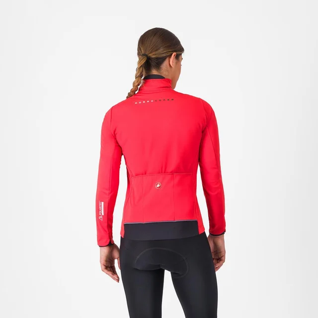 Castelli Alpha 150 Dame Sykkeljakke Hibiscus/Black, Str. S 