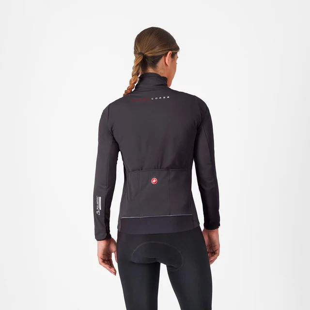 Castelli Alpha 150 Dam Cykeljacka Light Black/Black, Str. XL 