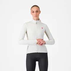Castelli Entrata 2 Dame Sykkeljakke Ivory/Silver Moon, Str. L