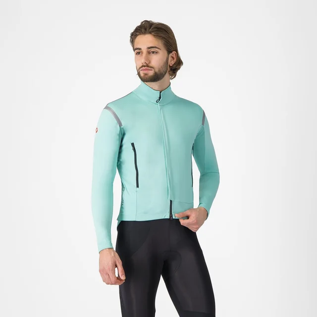 Castelli Perfetto RoS 3 Cykeljacka Pool Blue/Black Reflex, Str. L 
