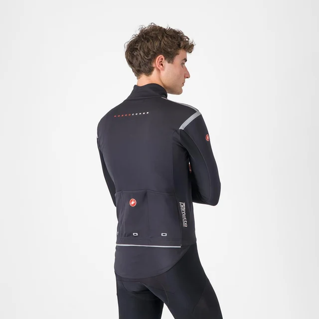Castelli Perfetto RoS 3 Cykeljacka Light Black/Silver Reflex, Str. S 