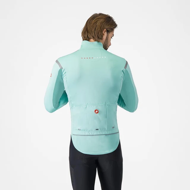 Castelli Perfetto RoS 3 Cykeljacka Pool Blue/Black Reflex, Str. L 