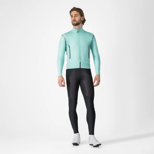 Castelli Perfetto RoS 3 Cykeljacka Pool Blue/Black Reflex, Str. L 