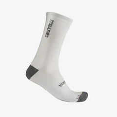 Castelli Venti Soft Merino Sokker White, Str. S/M