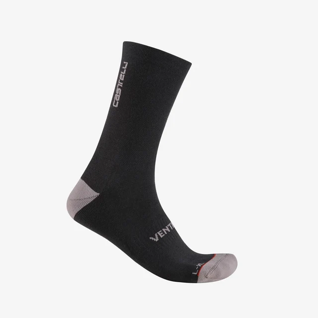 Castelli Venti Soft Merino Sokker Black, Str. S/M 