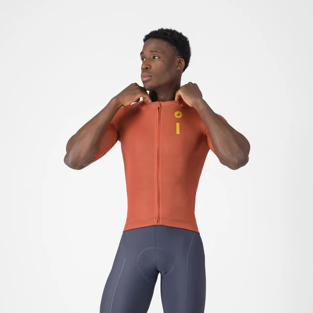 Castelli Drittone Logo Cykeltröja White/Black, Str. S 