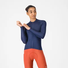 Castelli Espresso 2 LS W Cykeltröja Belgian Blue, Str. XS