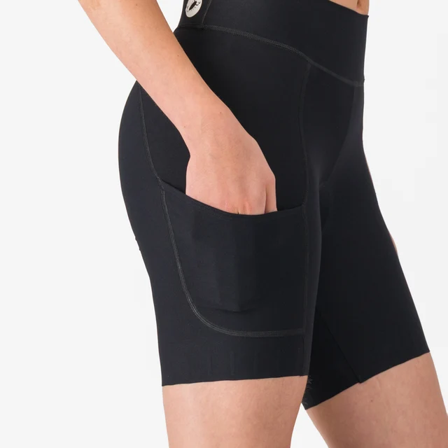 Castelli Comfort Travel Dam Shorts Black, Str. S 