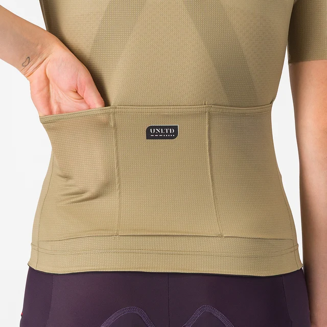 Castelli Unlimited 2 Dam Cykeltröja Elmwood/Rosa Giro-Light Pink, Str. S 