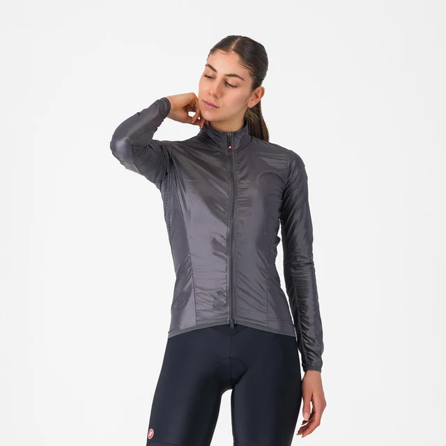 Castelli Aria Shell 2 Dam Cykeljacka Dark Gray, Str. M 