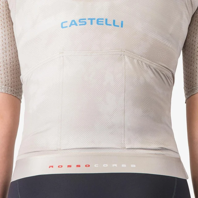 Castelli Aero Race 8S W Kort Sykkeltrøye Clay, Str. S 