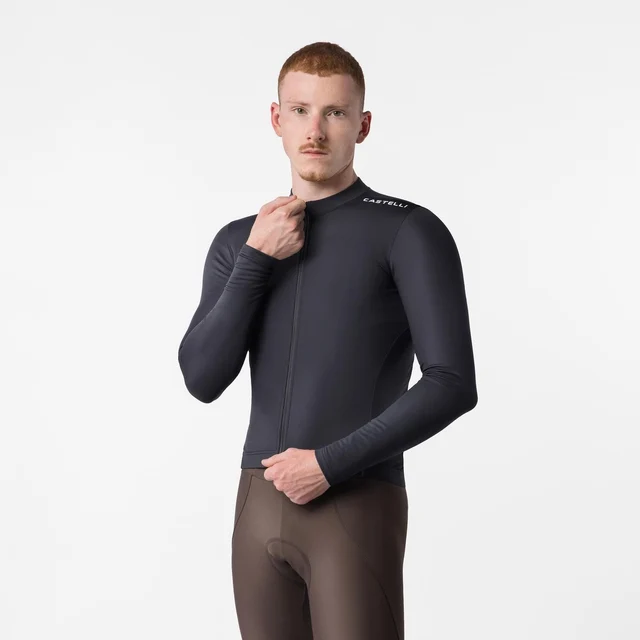 Castelli Espresso Thermal 2 Sykkeltrøye Black/White, Str. S 