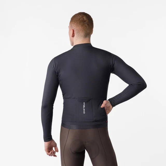 Castelli Espresso Thermal 2 Sykkeltrøye Black/White, Str. S 