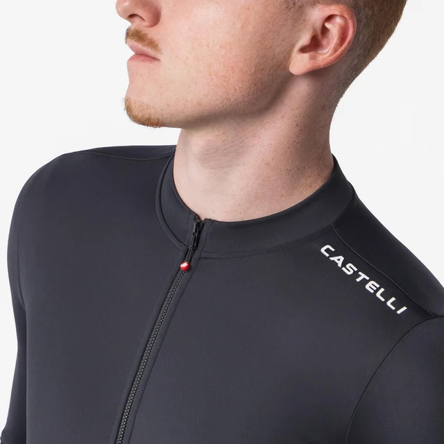 Castelli Espresso Thermal 2 Sykkeltrøye Black/White, Str. S 
