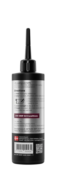 CeramicSpeed UFO Drip AC Kjedevoks 100ml, Til Alle Forhold 