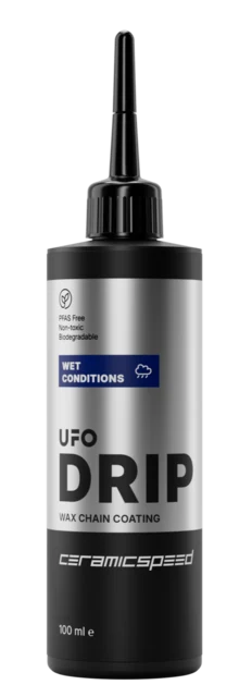 CeramicSpeed UFO Drip WC Kjedevoks 100ml, Til Våte Forhold 