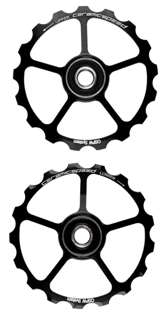 CeramicSpeed OSPW Keramiske Trinsehjul Sort, 17T, Coated 