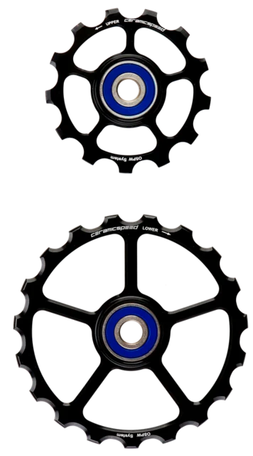 CeramicSpeed OSPW Keramiska Rulltrissor Svart, 13+19T, Coated 
