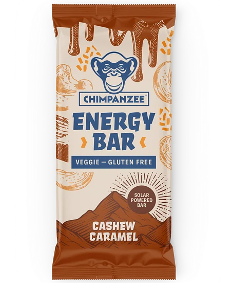 Chimpanzee Energibar 55g, Cashew Caramel (Vegetarian / GF) 
