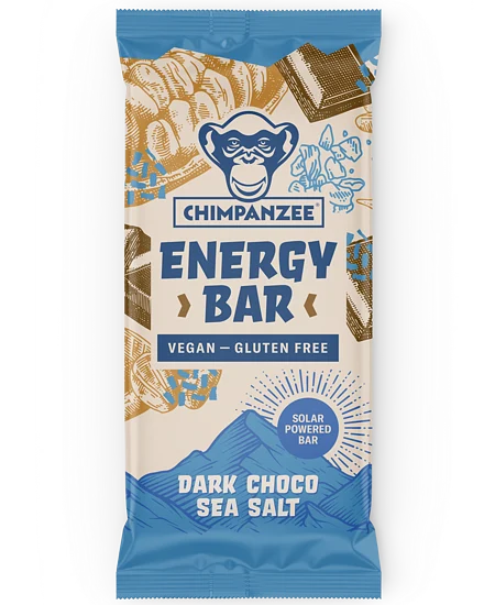 Chimpanzee Energibar 55g, Dark Chocolate & Sea Salt 