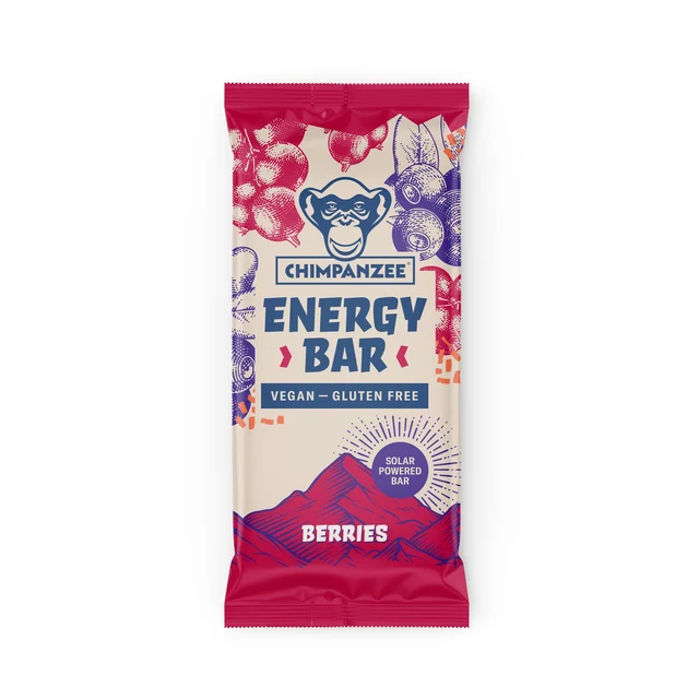 Chimpanzee Energibar 55g, Berries (Vegan) 