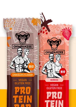 Chimpanzee Bio Protein Bars Bio Ris og mandel, 45g