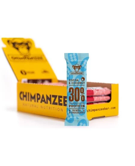 Chimpanzee Protein Bars 30% ESKE 20 stk, 50 gram 